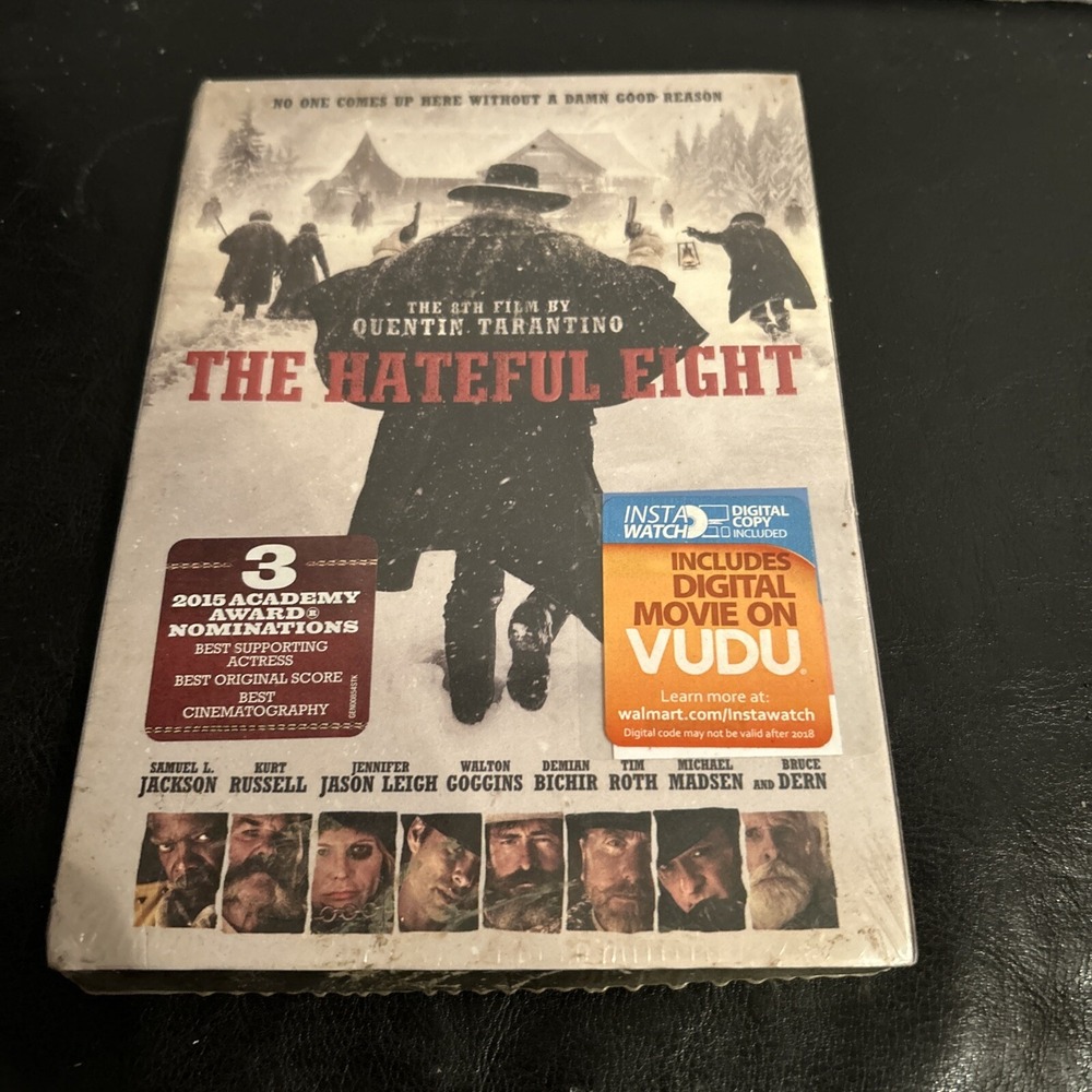 The Hateful Eight-Quentin Tarantino-2016 DVD Crime Drama Mystery New/Sealed Reg1